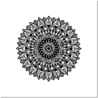 Mandala (black) Posters and Art